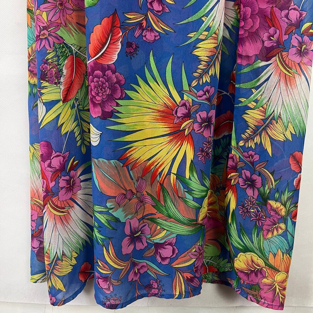 Forever 21 Floral Maxi Dress Womens Small Fairy Cottagecore Boho Beachy Empire - Picture 6 of 12